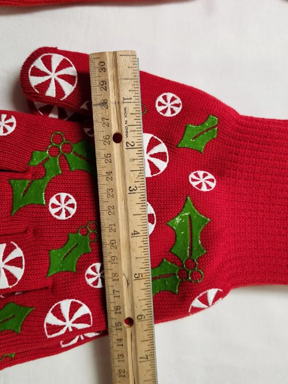 TEMPTATIONS by Tara OVEN GLOVES HOLIDAY Christmas Peppermint and Holly LARGE
